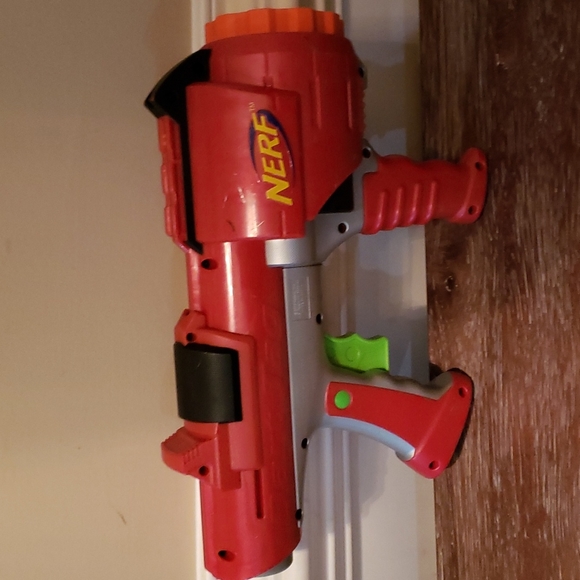 HP 2005 Nerf Dart Tag Blue and Red Hyperfire Blaster Gun Blue includes 2 blaster - Picture 2 of 12